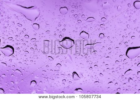 Rain Rop On Glass
