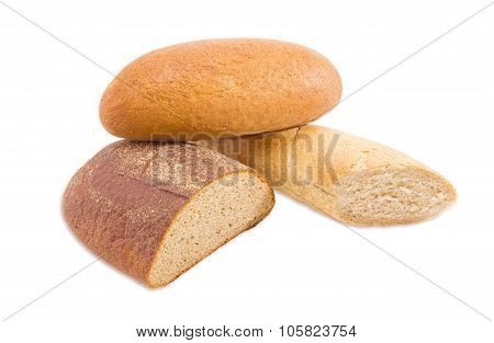 Different Types Of Bread On A Light Background