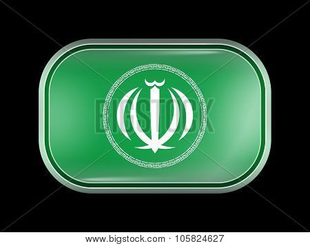 Iran Variant Emblems. Rectangular Shape With Rounded Corners