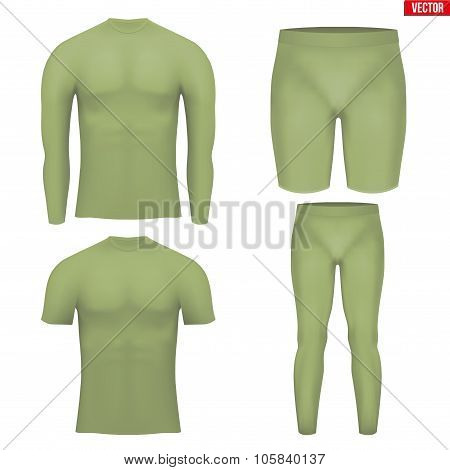 Thermal underwear layer compression set