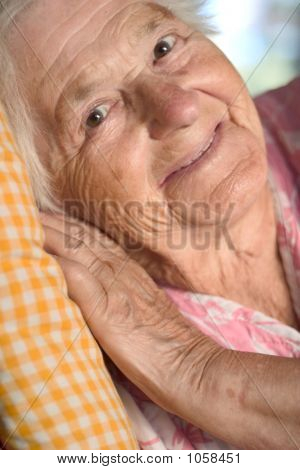 Smiling Aged Woman