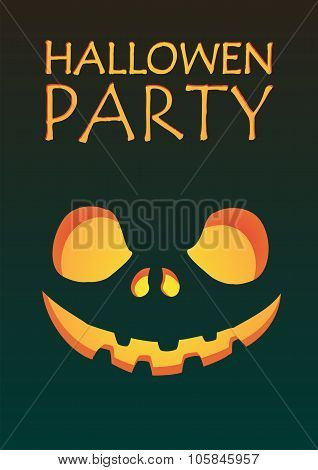Halloween Party Carved Face