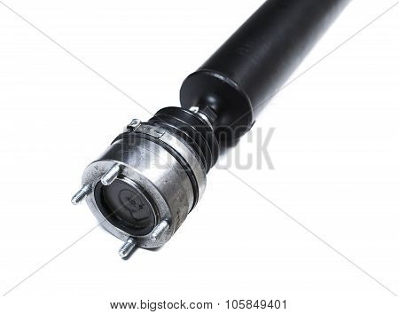 the automobile cardan shaft isolated on white background