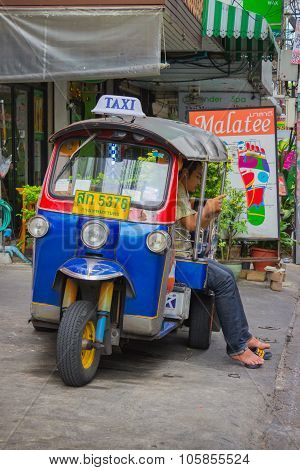 Traditional Moto-taxi In Thailand