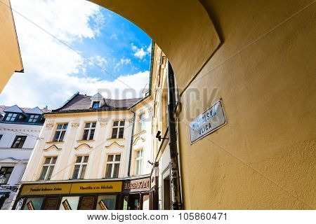 Arch On Michalska Street In Bratislava