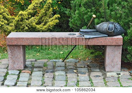 Bench Kant. Kaliningrad (koenigsberg Before 1946), Russia