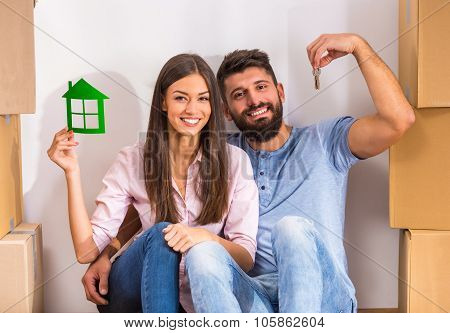 Couple Moving Home