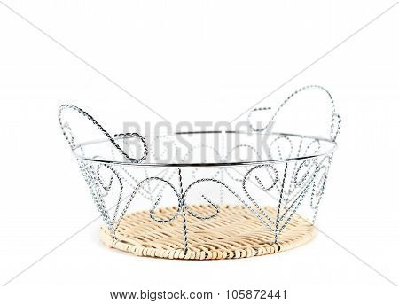 the breadbasket close-up isolated on white background