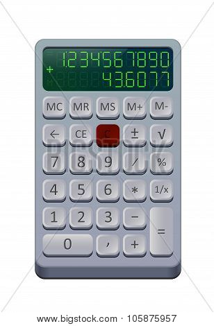 Vector illustration of calculator