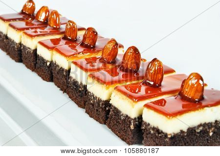Almond and caramel cake