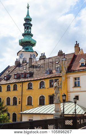 Old Houses On Michalska Street In Bratislava