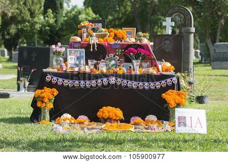 Traditional Mexican Altar Installation.