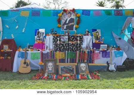Traditional Mexican Altar Installation.