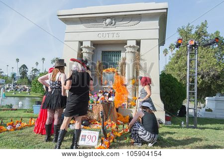 Traditional Mexican Altar Installation.