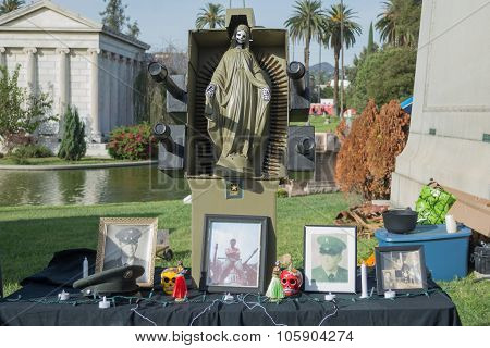 Traditional Mexican Altar Installation.