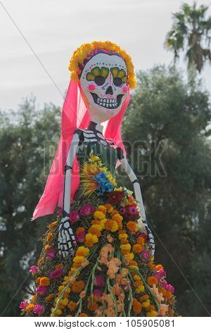 Skeleton Sculpture On Display