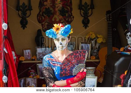 Woman With Sugar Skull