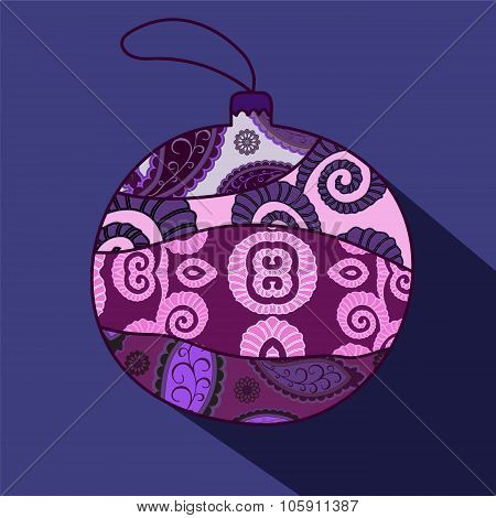 Christmas  Isolated Ball. Vector Illustration