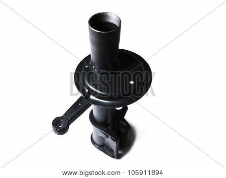 shock absorber for front wheels of motor vehicles isolated on white background