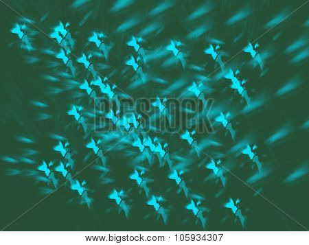 Abstract  Brightly  Glowing Composition.