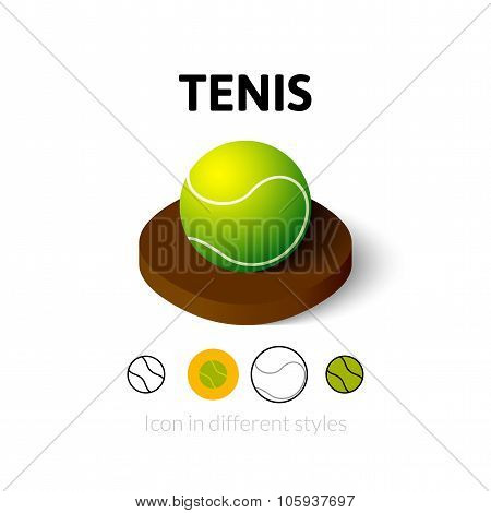 Tenis icon in different style