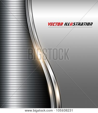 Elegant business grey background, vector illustration.