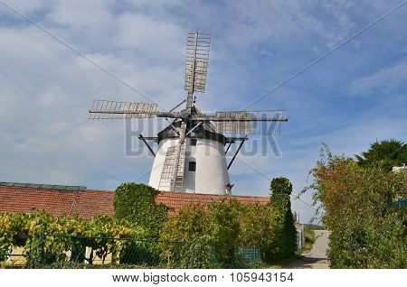 Windmill Is Currently The Only Working Windmill In Austria, Retz City
