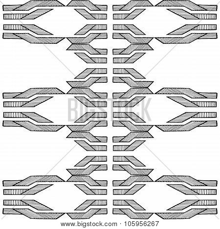 Grunge texture - abstract stock vector pattern - ornament made of polygons and lines.