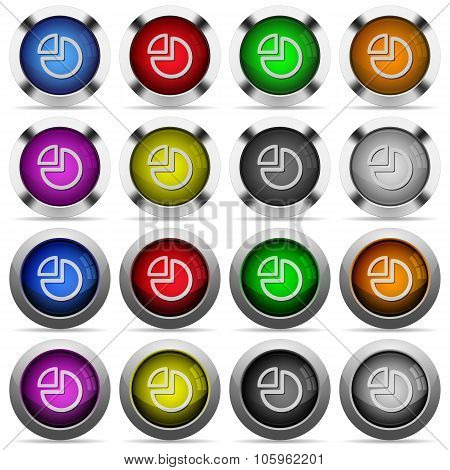 Pie Graph Button Set