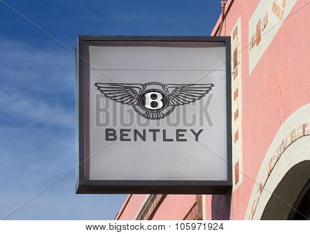 Bentley Automobile Log And Marquee