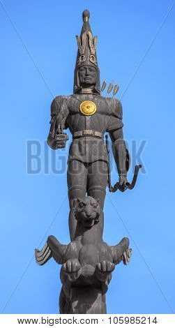 Almaty - Sculpture Of Golden Warrior