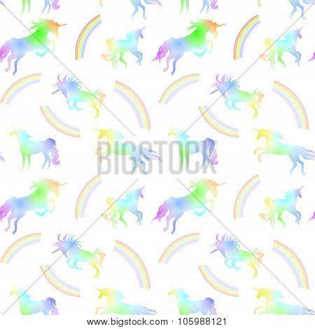 Unicorn seamless pattern
