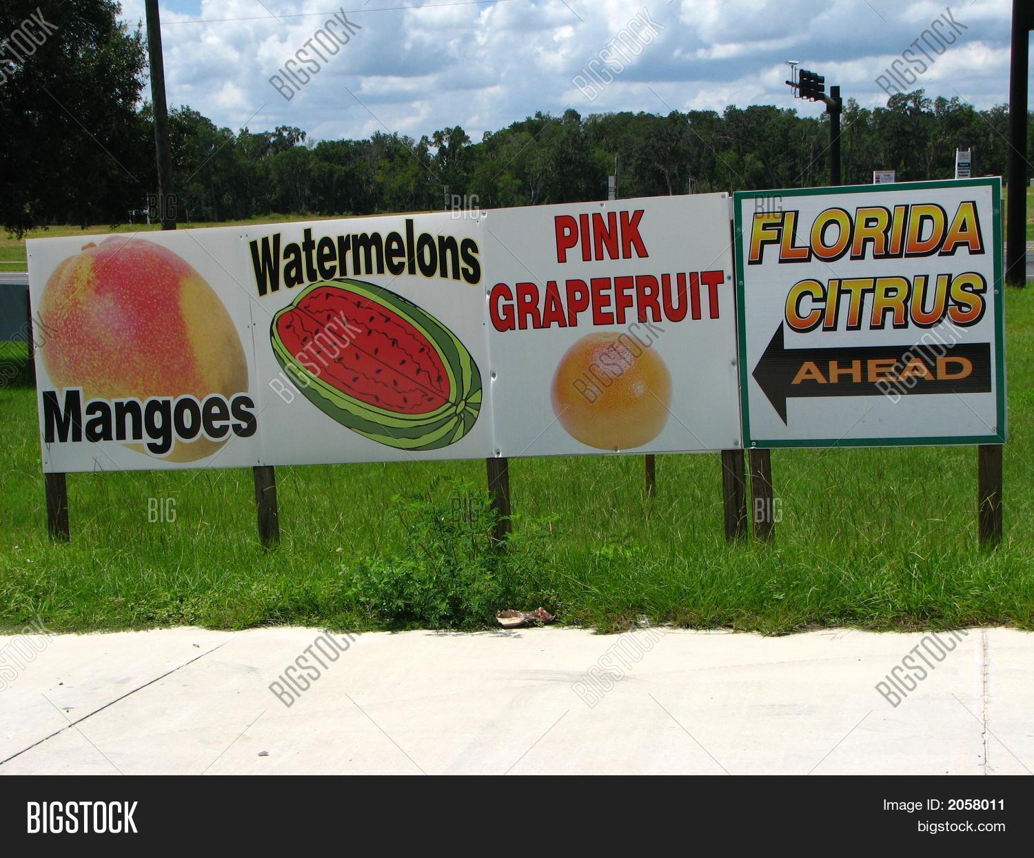 Fruit Stand Signs Image & Photo (Free Trial) Bigstock