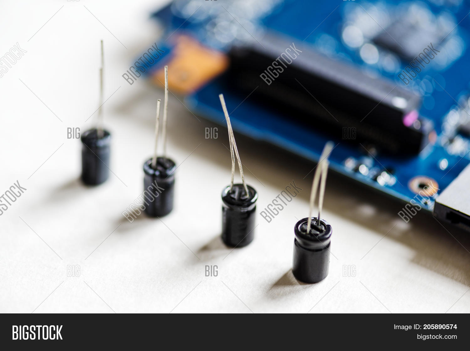Closeup Capacitors Image & Photo (Free Trial) Bigstock