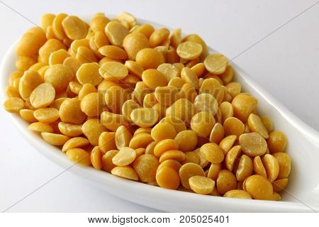 Close up of Arhar or toor daal or lentils