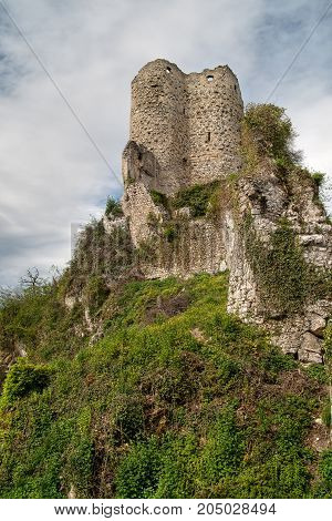 Castle ruins in Pfeffingen, Canton Baselland, Switzerland (HDR)