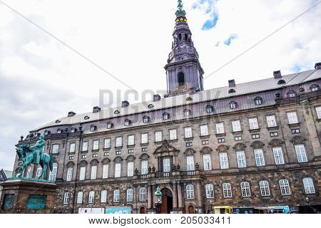 COPENHAGEN, DENMARK - JULY 20: A beautiful Victorian style building at Copenhagen, Denmark