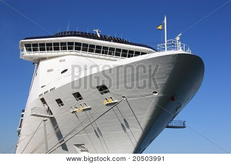 achtern des Kreuzfahrtschiff
