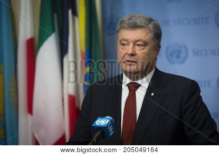 President Of Ukraine Petro Poroshenko In Un General Assembly