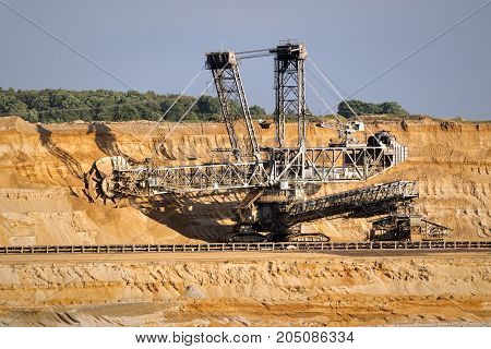 Wheel Mining Excavator Open Pit Mine