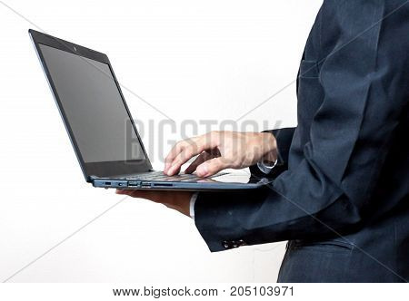 Businessman Using A Digital Tablet