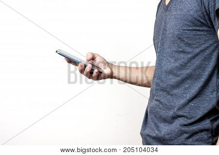 Businessman Using A Digital Smartphone