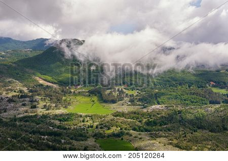 View of the Lovсen national park. Montenegro