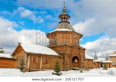 Holy spring gremyachiy Klyuch. A pilgrimage center. Svyatogorye. Moscow region Sergiev Posad district village Vzglyadnevo