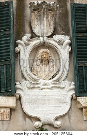 Verona - Piazza dei Signori is the civic and political heart of Verona Italy