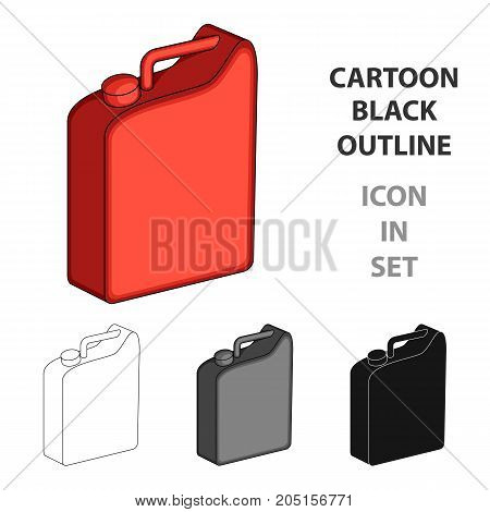 Canister for gasoline.Oil single icon in cartoon style vector symbol stock illustration .