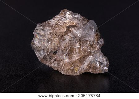 Mineral Quartz - silicon oxide. One of the most widespread minerals in the world.