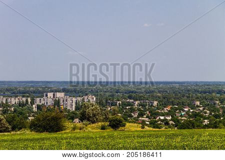 View On The Industrial District In Kremenchug City, Ukraine