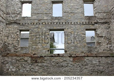 Ruins of a building in Fayette Historic State Park, Upper Peninsula of Michigan
