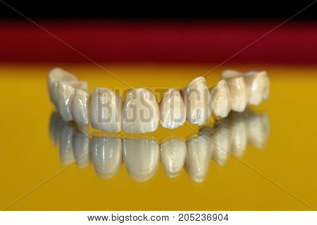 Made in Germany. Limited Edition. Ceramic zirconium in final version. Staining and glazing. Precision design and high quality materials.
